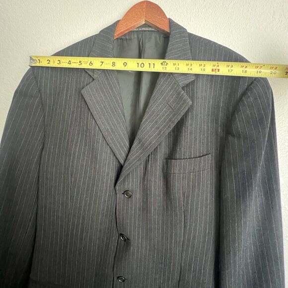 Romeo Gigli Mens Pinstripe Suit Jacket Size 42 R 52 IT - Picture 10 of 11